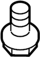 View W703244S437 Bolt. Mount. Hex. Head. Bracket. Flanged. (Front, Lower) Full-Sized Product Image