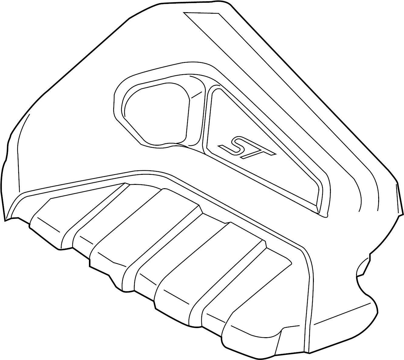 View C1BZ6A949B Engine Cover Full-Sized Product Image