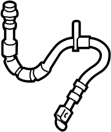 View D2BZ2078C Brake Hydraulic Hose Full-Sized Product Image