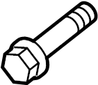 View W709618S442 Suspension Control Arm Bolt (Rear, Upper, Lower) Full-Sized Product Image