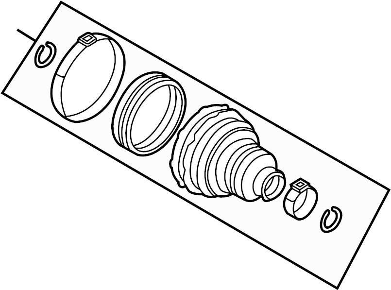 View C1BZ3A331C CV Joint Boot Kit Full-Sized Product Image