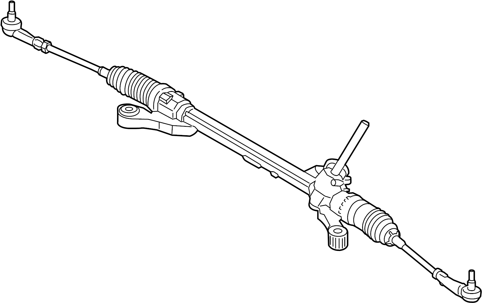 View AE8Z3504A Rack and Pinion Assembly Full-Sized Product Image