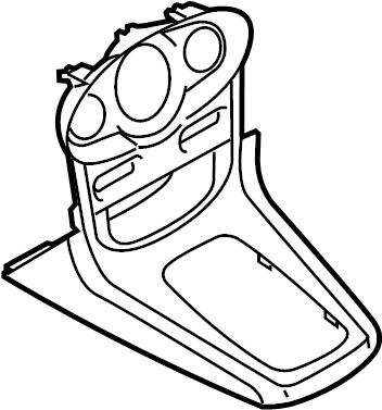 View D2BZ9904644CA Console Trim Panel (Upper, Lower) Full-Sized Product Image