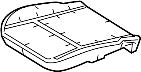 View BE8Z54632A22C Seat Cushion Pad Full-Sized Product Image