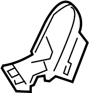 View BE8Z5462187CA Seat Hinge Cover Full-Sized Product Image