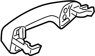 View DE8Z5422404CA Exterior Door Handle Full-Sized Product Image