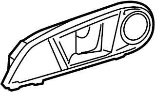 View BE8Z5422600AB Interior Door Handle Full-Sized Product Image