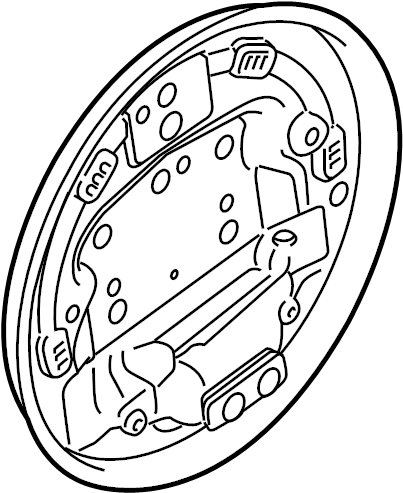View 8V5Z2211B Brake Backing Plate Full-Sized Product Image