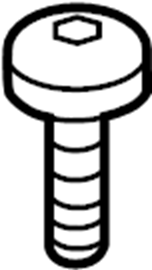 View W709347S307 Screw. Shield. Bolt. Heat.  Full-Sized Product Image