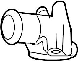 View 3L3Z8592CA Engine Coolant Thermostat Housing (Upper) Full-Sized Product Image