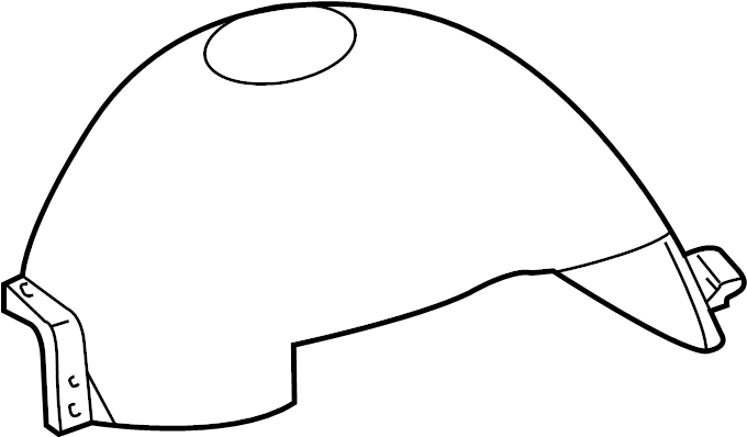 View 8L3Z16103A Fender Splash Shield (Front, Lower) Full-Sized Product Image
