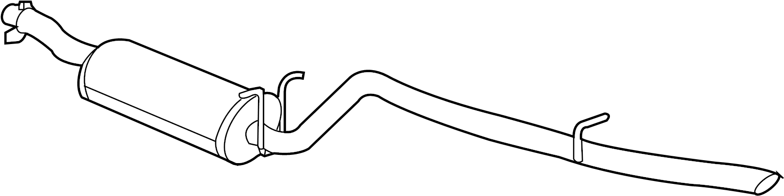 View 4L3Z5230B Exhaust Muffler (Rear) Full-Sized Product Image