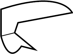 View 4L3Z1651729AA Roof Molding (Rear, Upper) Full-Sized Product Image
