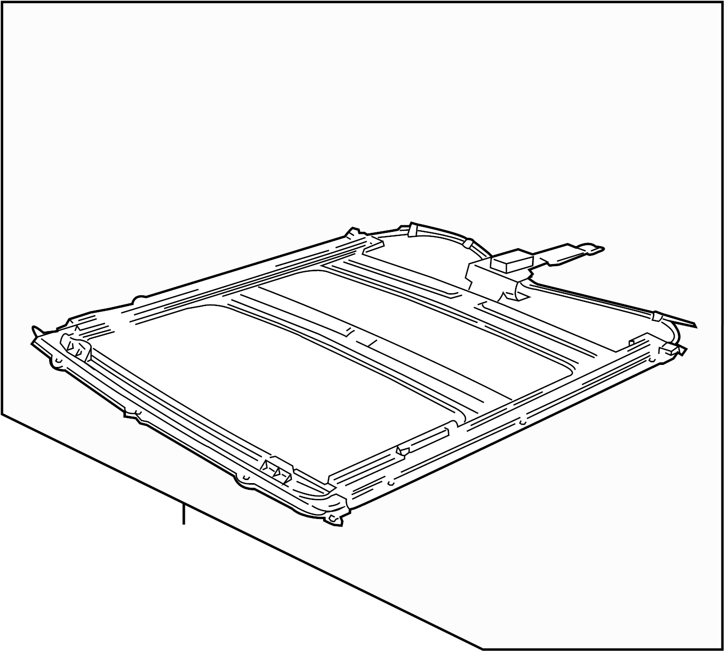 View 5L3Z1851070AB Sunroof Frame Full-Sized Product Image