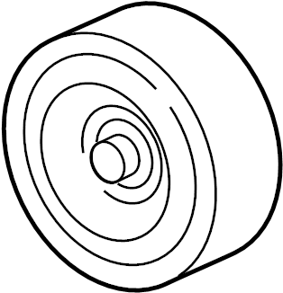 View 6L2Z6C348A Accessory Drive Belt Idler Pulley Full-Sized Product Image