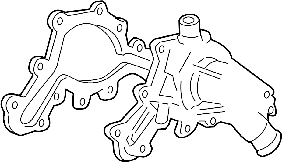 View 1L2Z8507AA Engine Water Pump Gasket Full-Sized Product Image