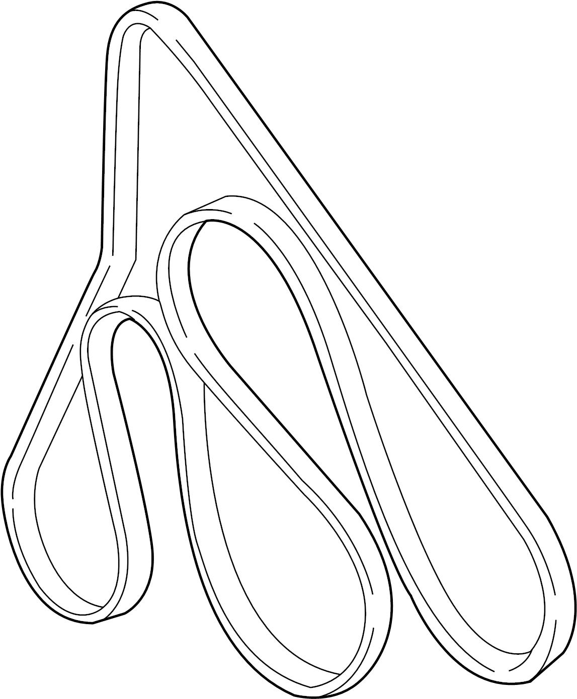 View 4L2Z8620A Serpentine Belt Full-Sized Product Image