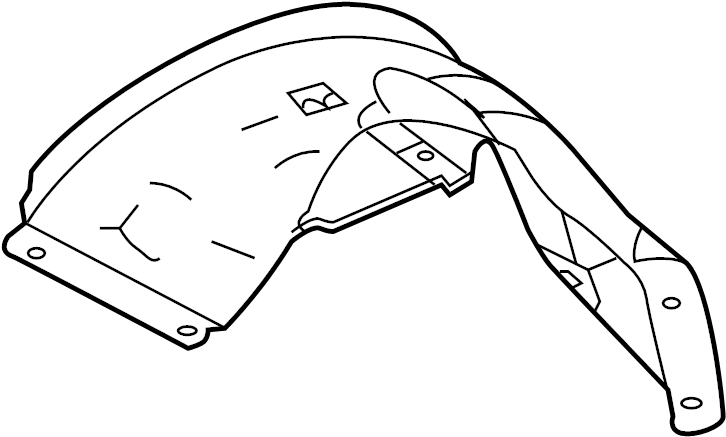 View 6L2Z16055AA Fender Splash Shield (Front, Lower) Full-Sized Product Image