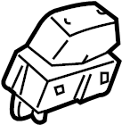 View 6L2Z14028AAA Door Lock Switch (Front) Full-Sized Product Image