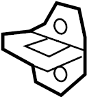 View F67Z7822008AA Striker. Lock. Plate. Door.  Full-Sized Product Image