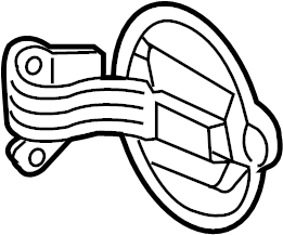 View 8L2Z78405A26A Fuel Filler Door Full-Sized Product Image