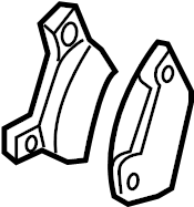 View 8L2Z2V200B Disc Brake Pad Set (Rear) Full-Sized Product Image