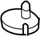 View 1L2Z1A425AA Grommet. Plug.  Full-Sized Product Image