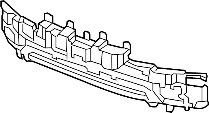 View 68234255AB Bumper Impact Bar (Front, Lower) Full-Sized Product Image