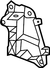 View 68292239AC Radiator Support Bracket (Upper, Lower) Full-Sized Product Image