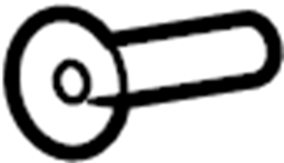 View 6511246AA Striker. Screw. Plate. Door. Lock.  Full-Sized Product Image