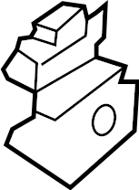 View 68249077AA Radiator Support Bracket (Upper, Lower) Full-Sized Product Image
