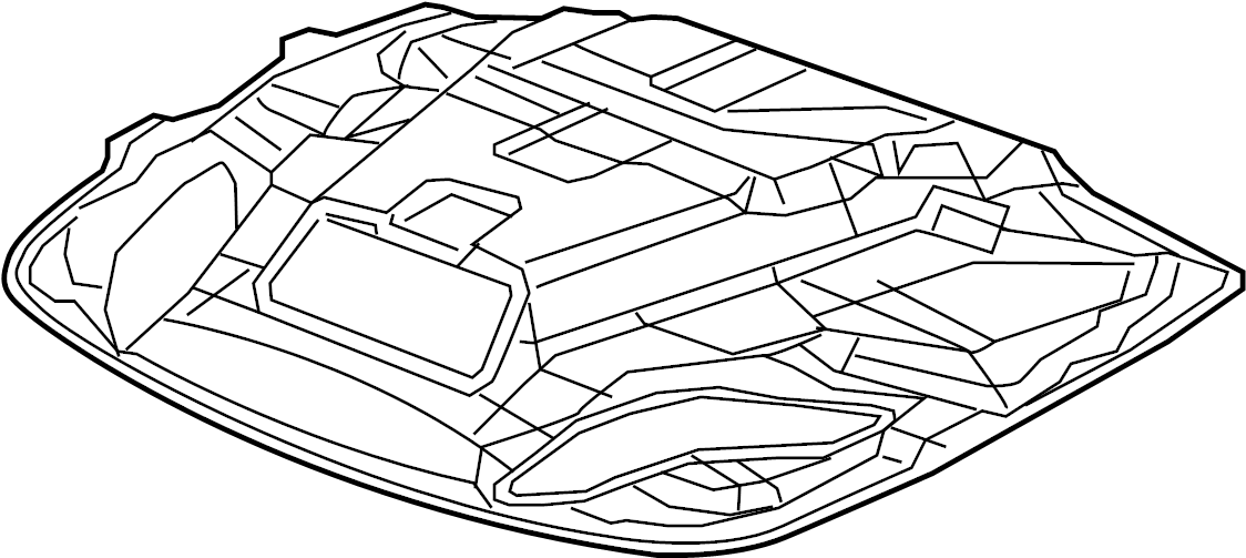 View 68309048AC Hood Insulation Pad Full-Sized Product Image