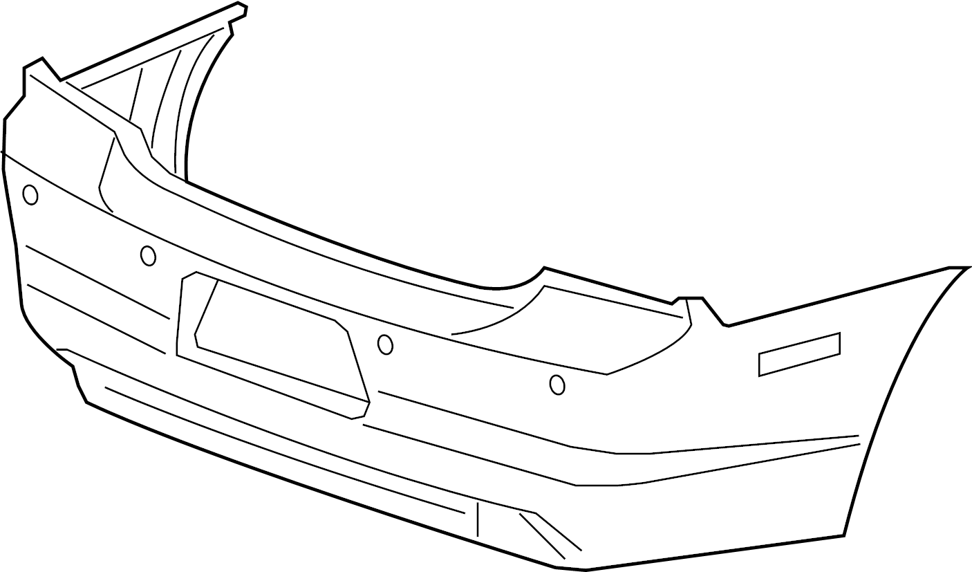 View 68092609AB Bumper Cover (Rear, Upper, Lower) Full-Sized Product Image