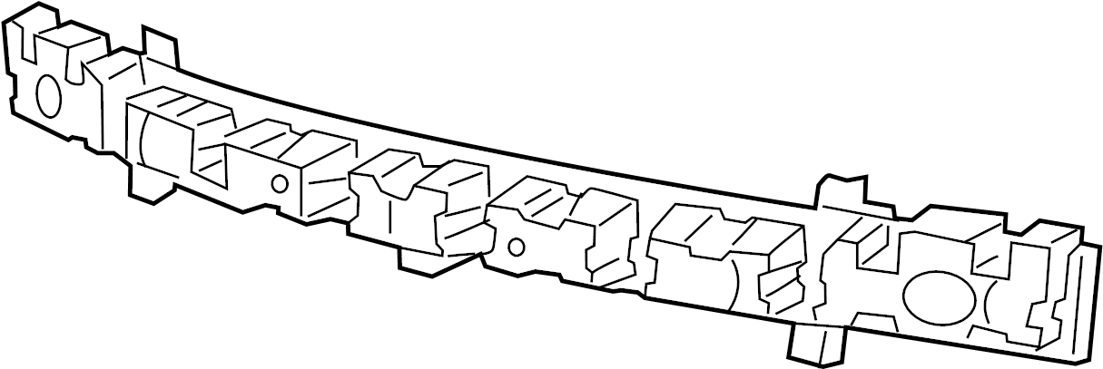 View 68144742AA Bumper Impact Absorber (Front) Full-Sized Product Image