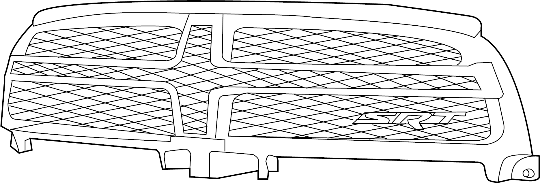 View 68104033AA Grille. Panel. (Upper, Lower) Full-Sized Product Image