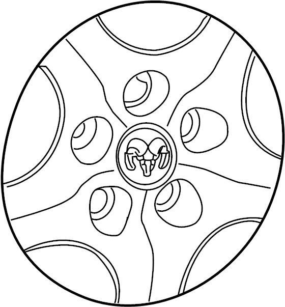 View 68263171AA Wheel Cover Full-Sized Product Image