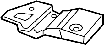 View 5109338AA Frame Side Member Reinforcement (Front, Rear) Full-Sized Product Image