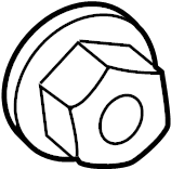 View 6101447 Nut.  Full-Sized Product Image