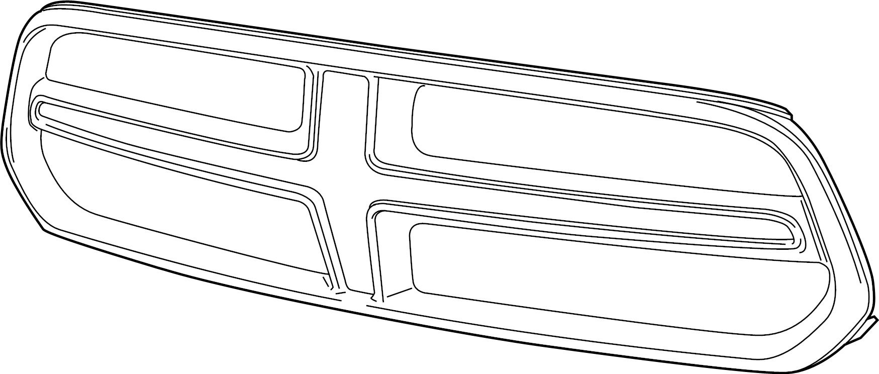 View 68252339AA Grille Molding (Upper, Lower) Full-Sized Product Image
