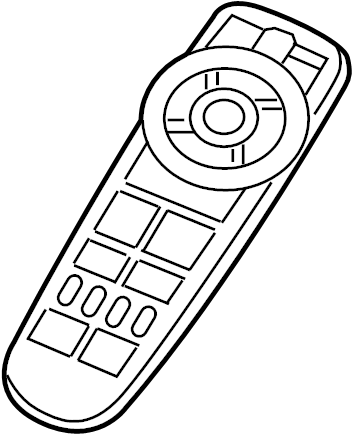 View 5091247AA DVD Player Remote Control Full-Sized Product Image