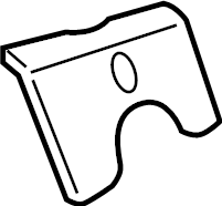 View AC2Z9053B Fuel Tank Strap Bracket Full-Sized Product Image