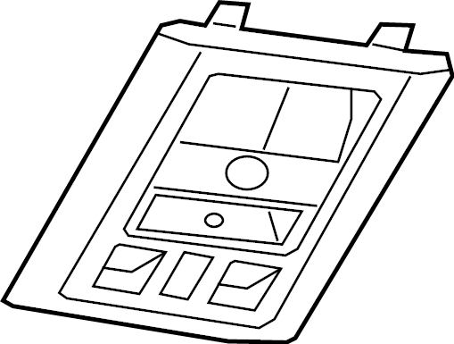 View 6AE51DX9AA Overhead Console Full-Sized Product Image