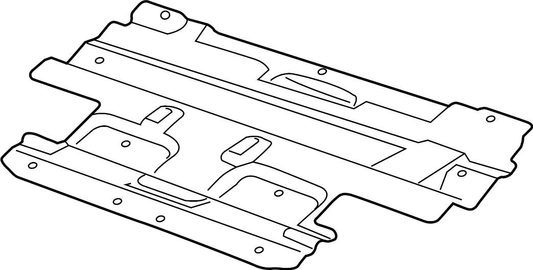 View 68359232AB Radiator Support Splash Shield (Front, Lower) Full-Sized Product Image