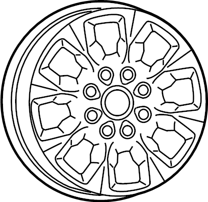 View 6MH983Z0AA Wheel Full-Sized Product Image