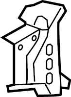 View 68398769AA Body A-Pillar Reinforcement (Upper, Lower) Full-Sized Product Image