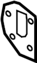 View 68234691AA Bumper Impact Bar Bracket (Front) Full-Sized Product Image