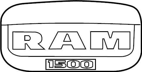 View 68087665AA Door Emblem (Front) Full-Sized Product Image