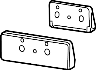 View 68274215AE License Plate Bracket Full-Sized Product Image