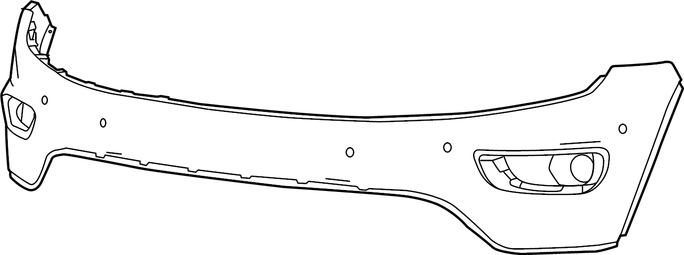 View 68214228AA Bumper Cover (Front, Upper) Full-Sized Product Image