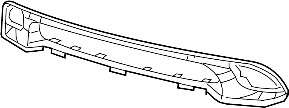View 68158576AC Grille Molding (Lower) Full-Sized Product Image